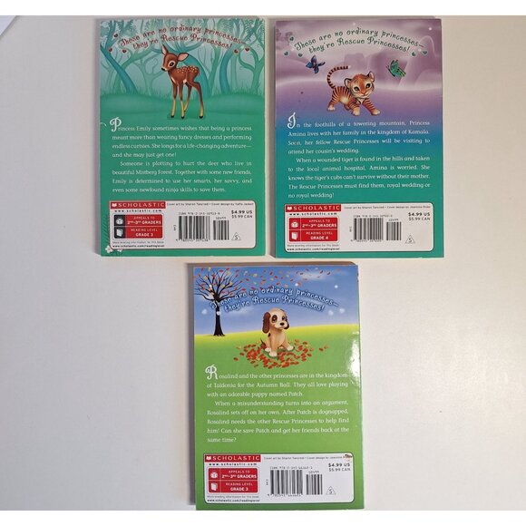 3 The Rescue Princesses Book Lot Shimmering Stone Secret Promise Locket #1 8 9 - Picture 2 of 6